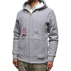 CAMBER Lo[ SPECIAL EDITION 12oz TIGHT FIT FULL ZIP PARKA THERMAL LINING ^CgtBbgT[}nWbvp[J OXFORD GREY/WHITE